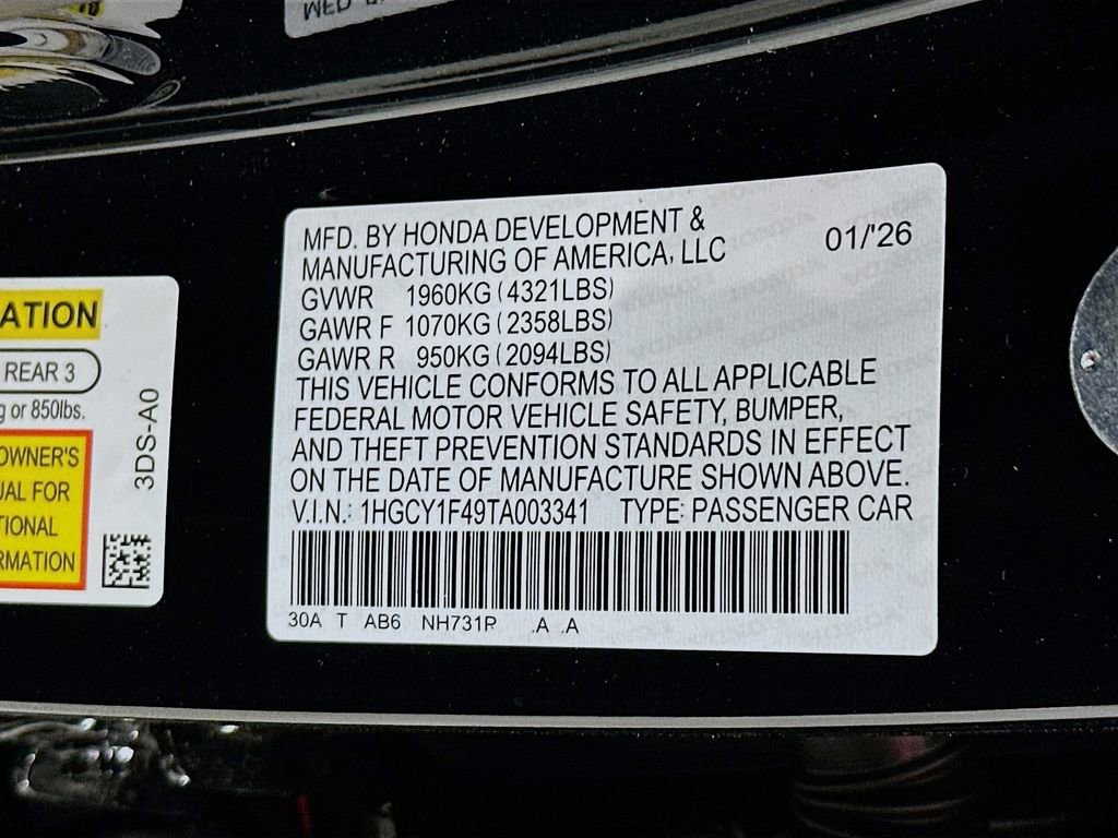 Certified 2026 Honda Accord SE image 27