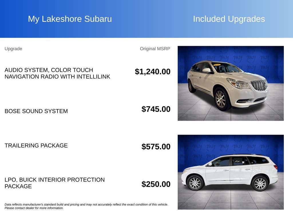 Used 2017 Buick Enclave Leather w/ Trailering Package AWD/4WD image 8
