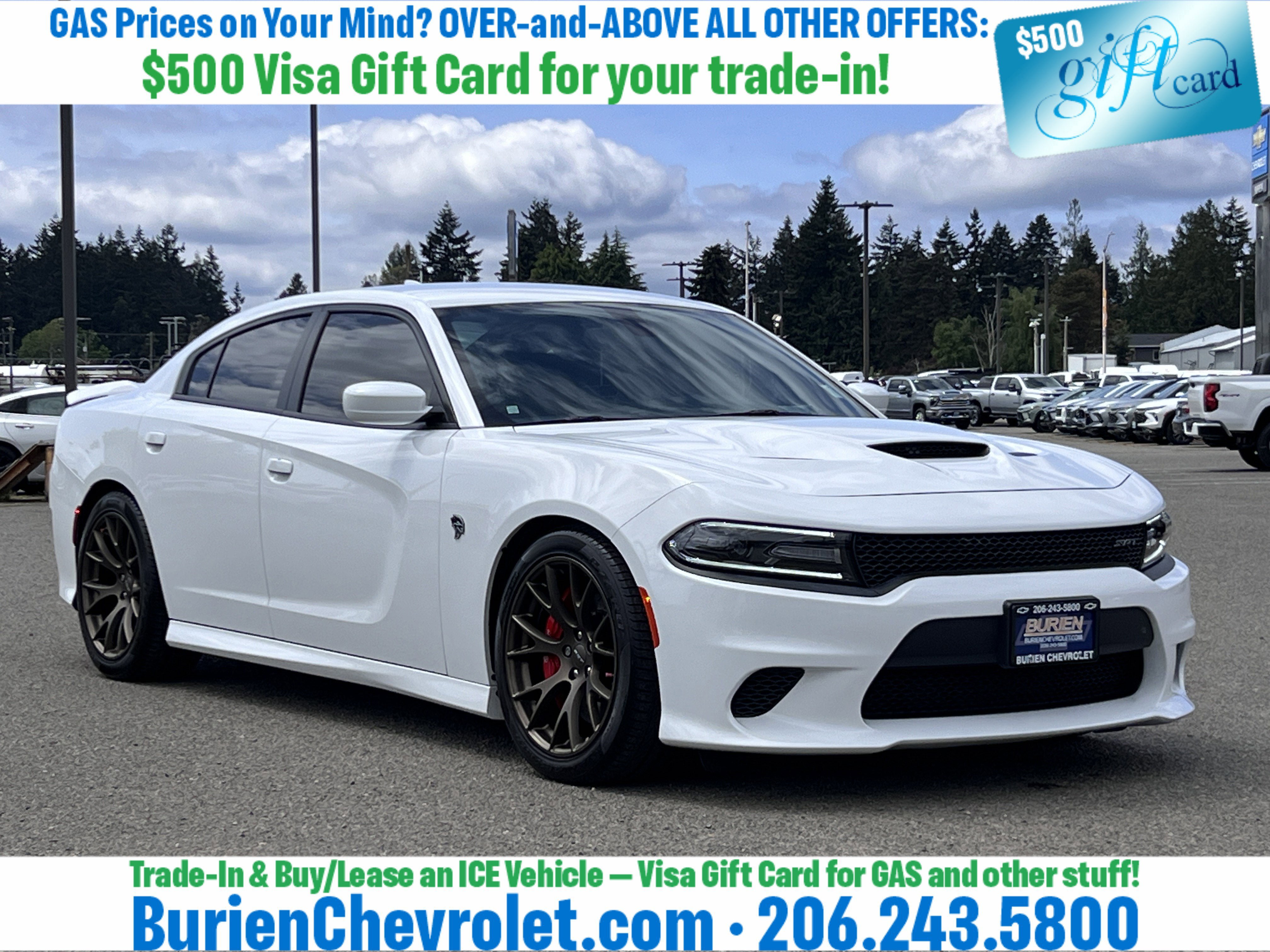 Used 2016 Dodge Charger SRT Hellcat w/ Harman/Kardon Audio Group RWD image 7