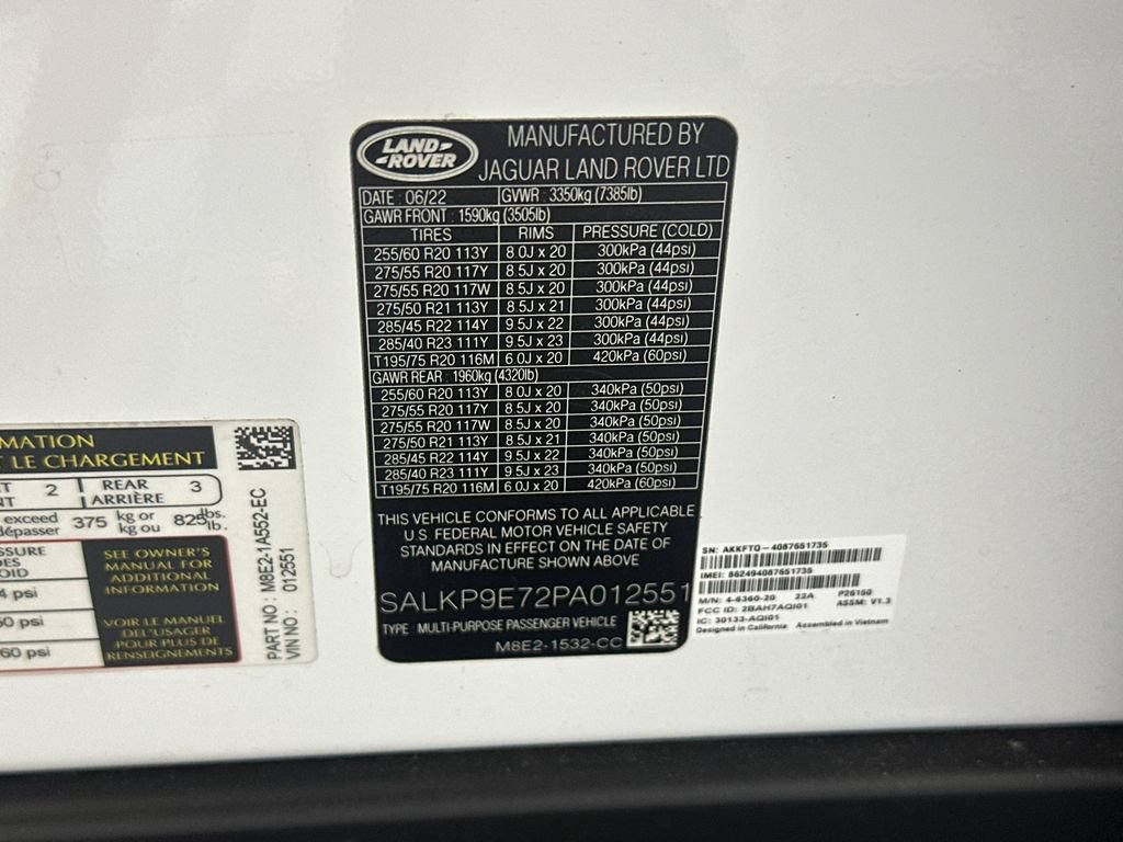 Used 2023 Land Rover Range Rover SE AWD/4WD image 9
