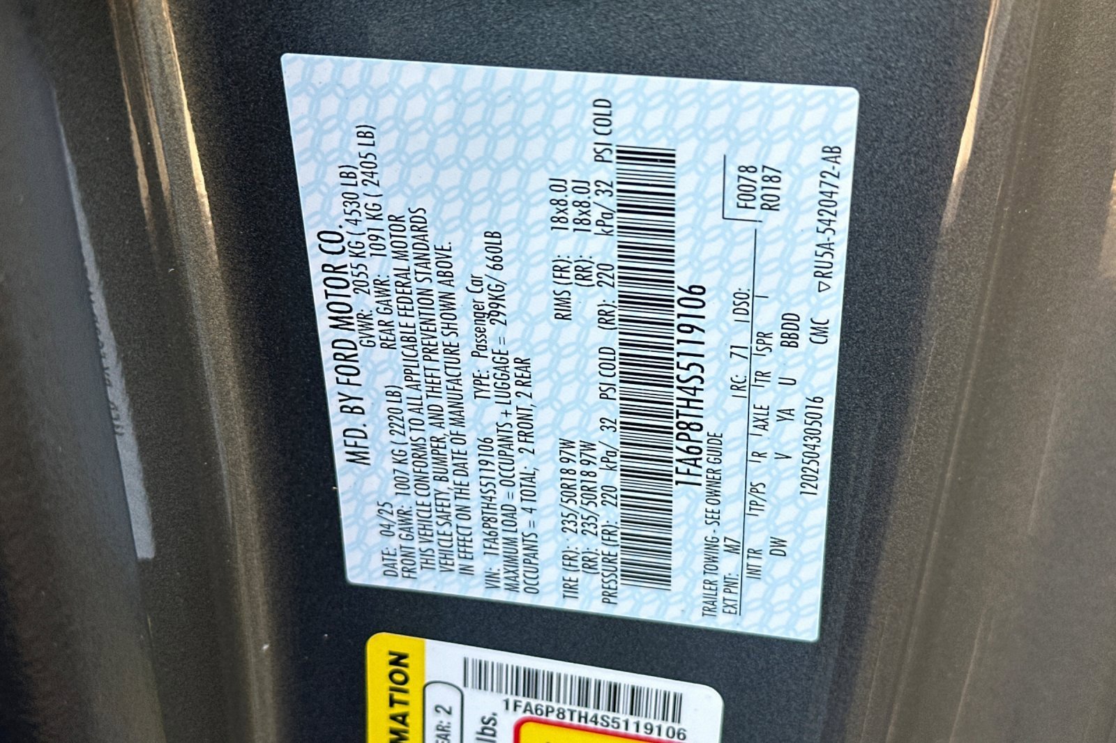 New 2025 Ford Mustang Coupe image 27