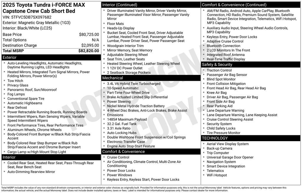 Used 2025 Toyota Tundra Capstone image 34