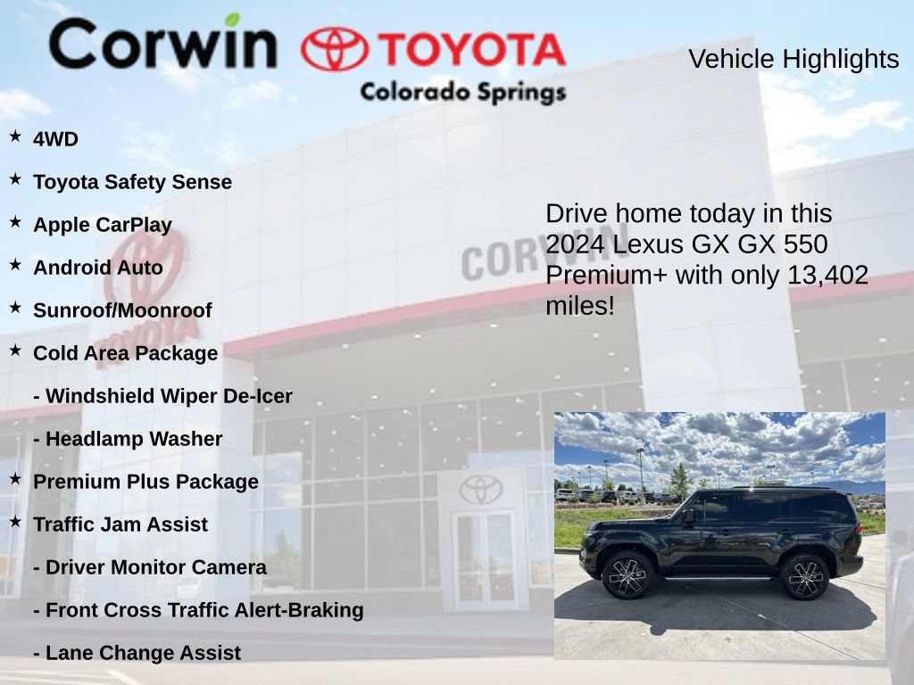 Used 2024 Lexus GX 550 w/ Accessory Package (Z1) AWD/4WD image 7