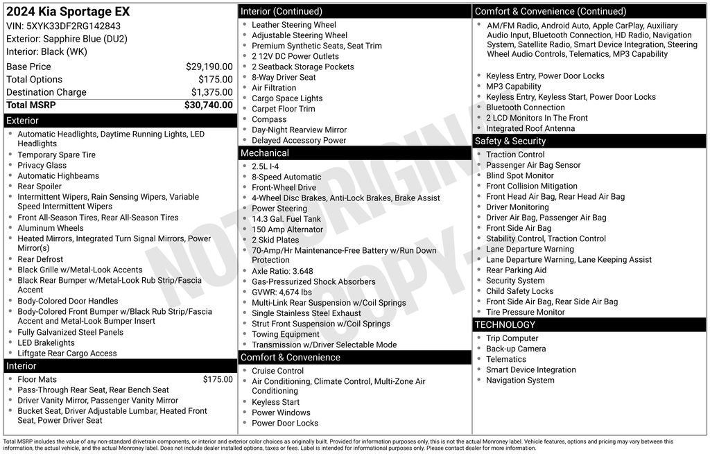 Used 2024 Kia Sportage EX FWD image 23
