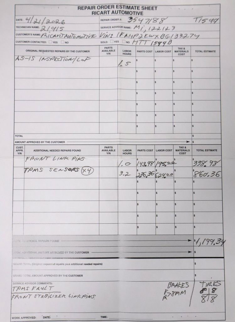 Used 2011 Ford Taurus SEL w/ 201A Rapid Spec Order Code FWD image 5