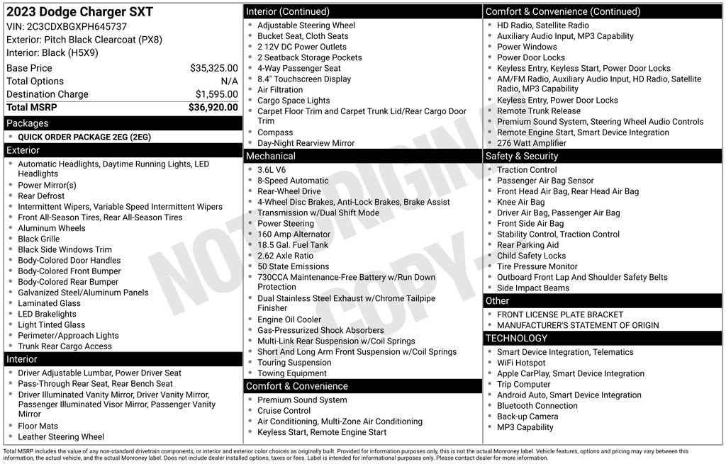 Certified 2023 Dodge Charger SXT image 36