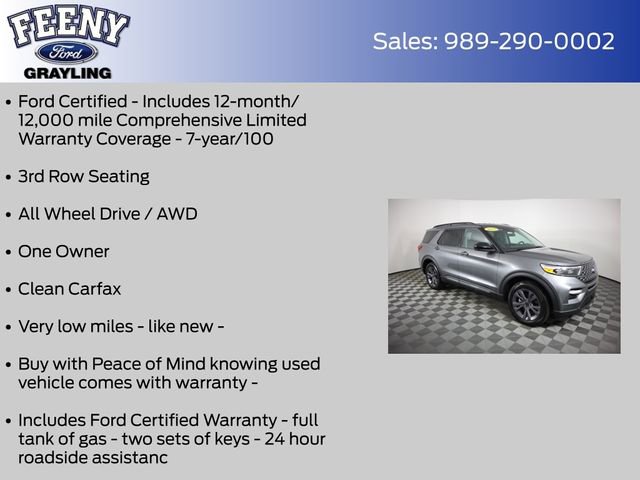 Used 2023 Ford Explorer XLT w/ Equipment Group 202A image 4