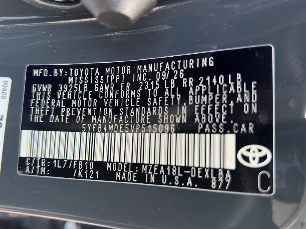 New 2027 Toyota Corolla LE w/ LE Premium Package FWD image 21