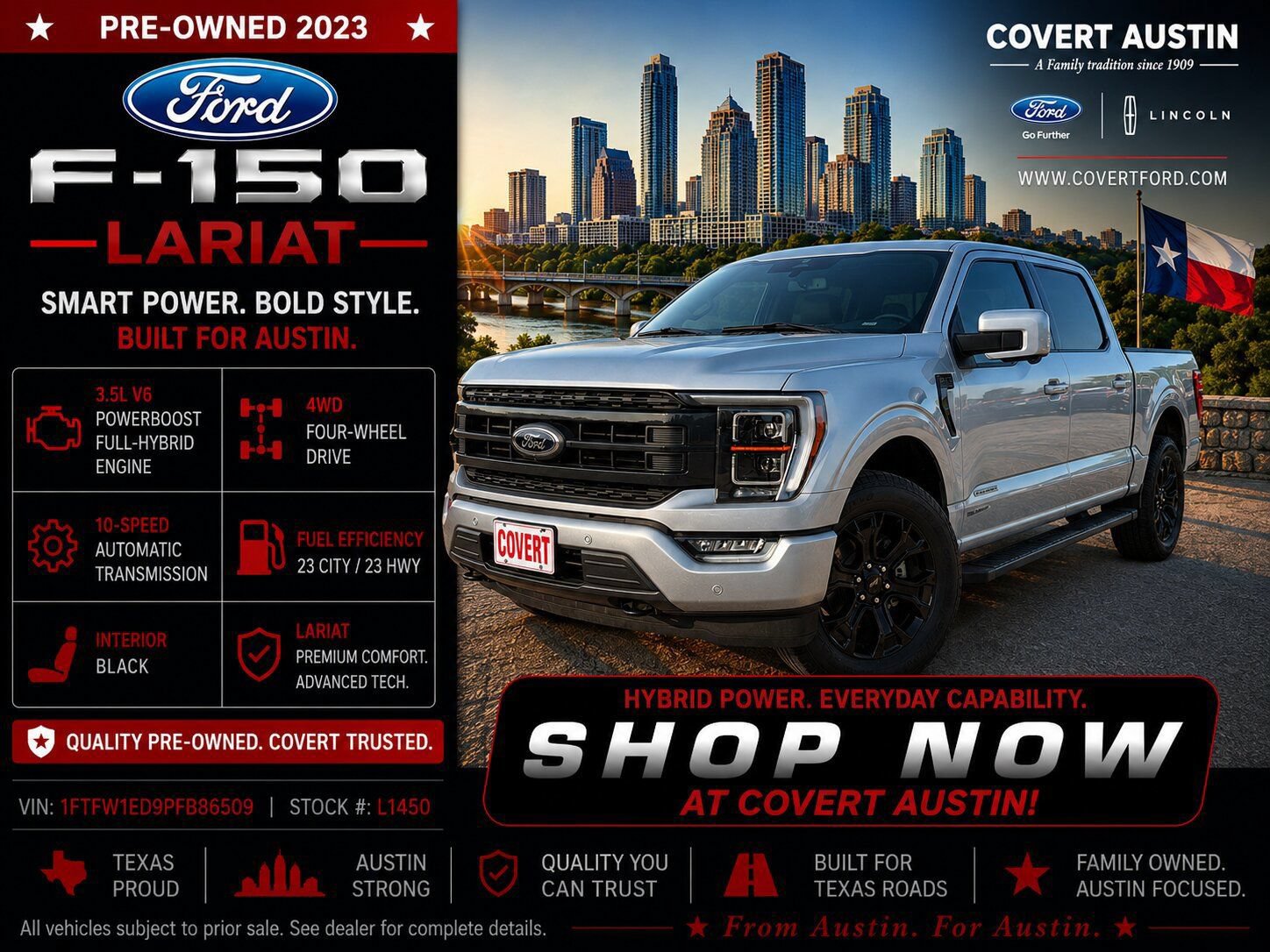 Used 2023 Ford F150 Lariat w/ Equipment Group 502A High