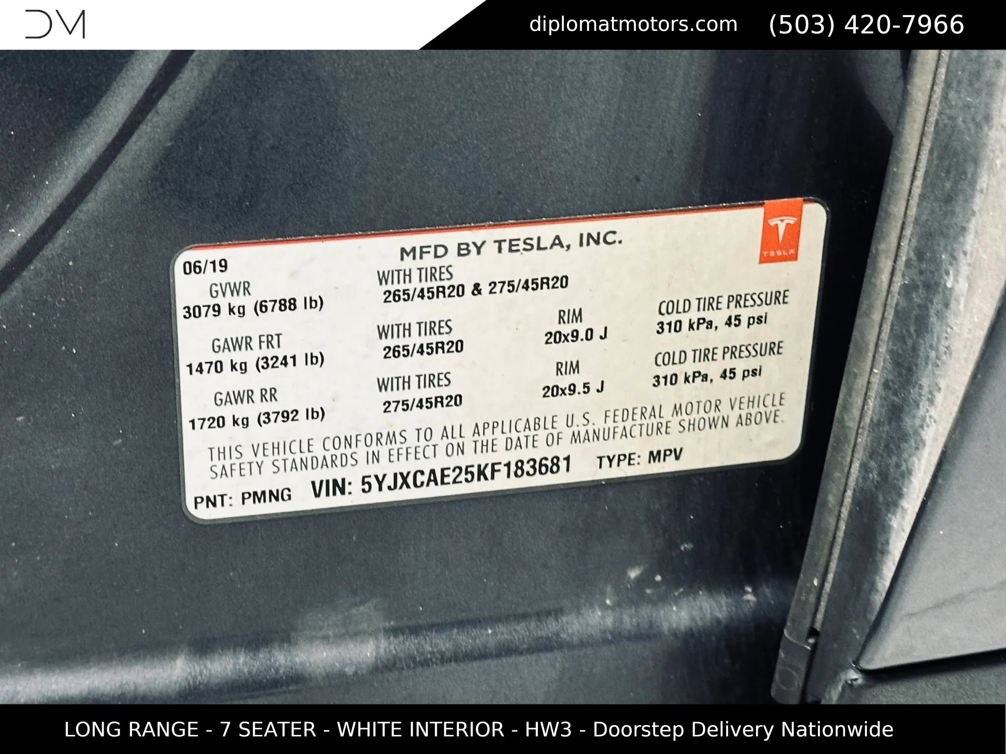 Used 2019 Tesla Model X Long Range image 50