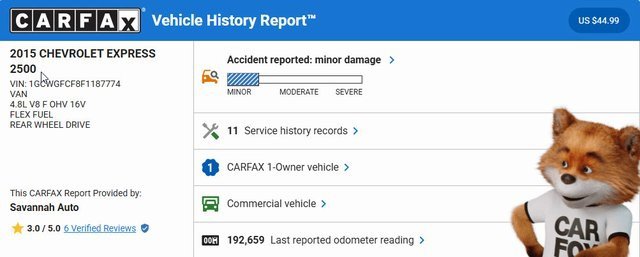 Used 2015 Chevrolet Express 2500 image 3