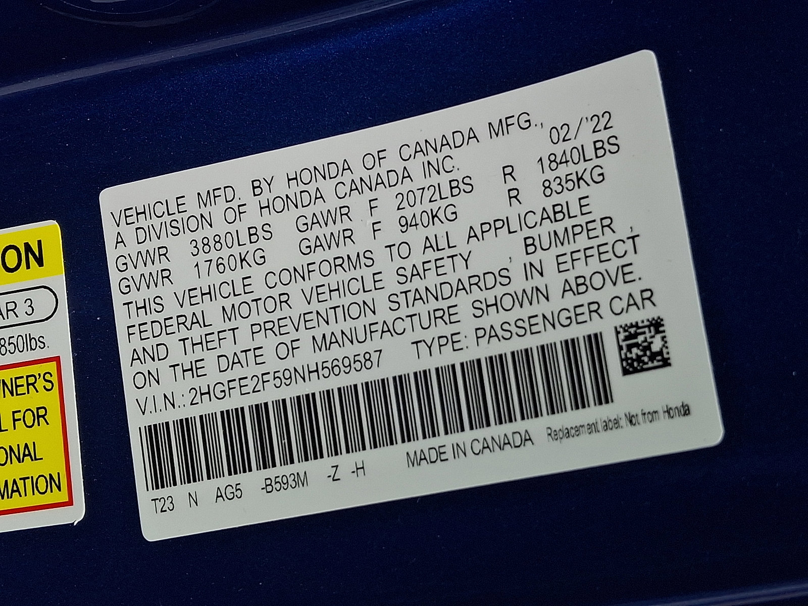 Used 2022 Honda Civic Sport image 27