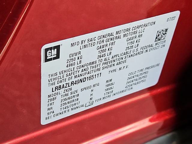 Certified 2022 Buick Envision Preferred image 39