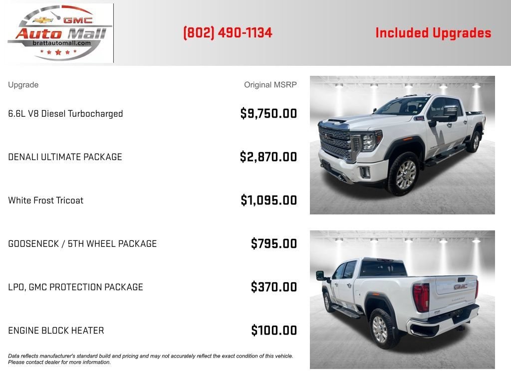 Used 2020 GMC Sierra 3500 Denali w/ Denali Ultimate Package AWD/4WD image 4