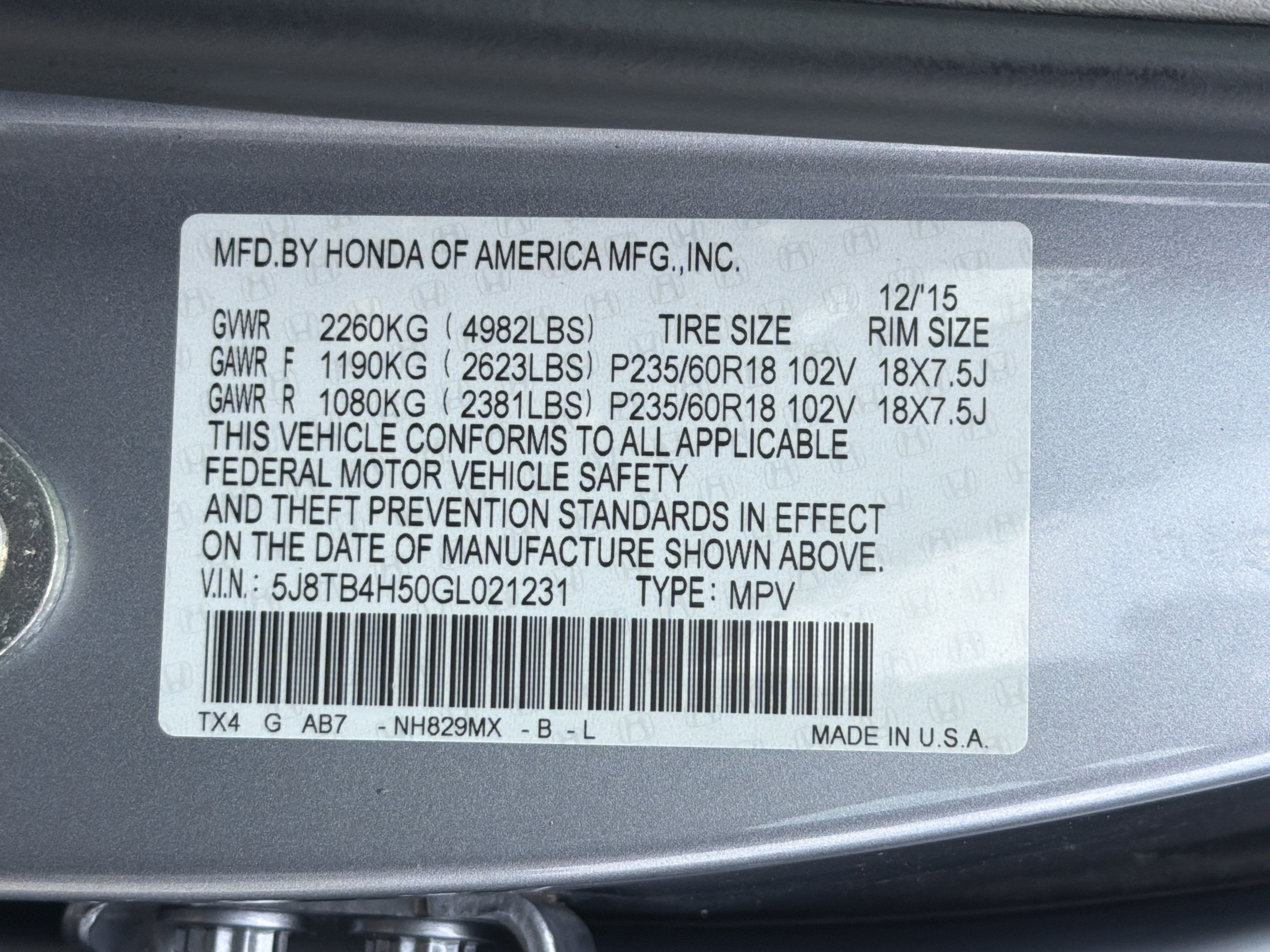 Used 2016 Acura RDX w/ Technology Package AWD/4WD image 19