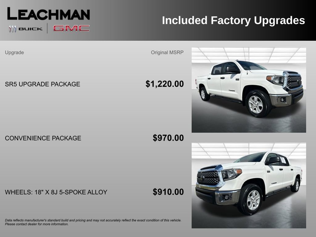 Used 2018 Toyota Tundra SR5 w/ SR5 Upgrade Package image 10