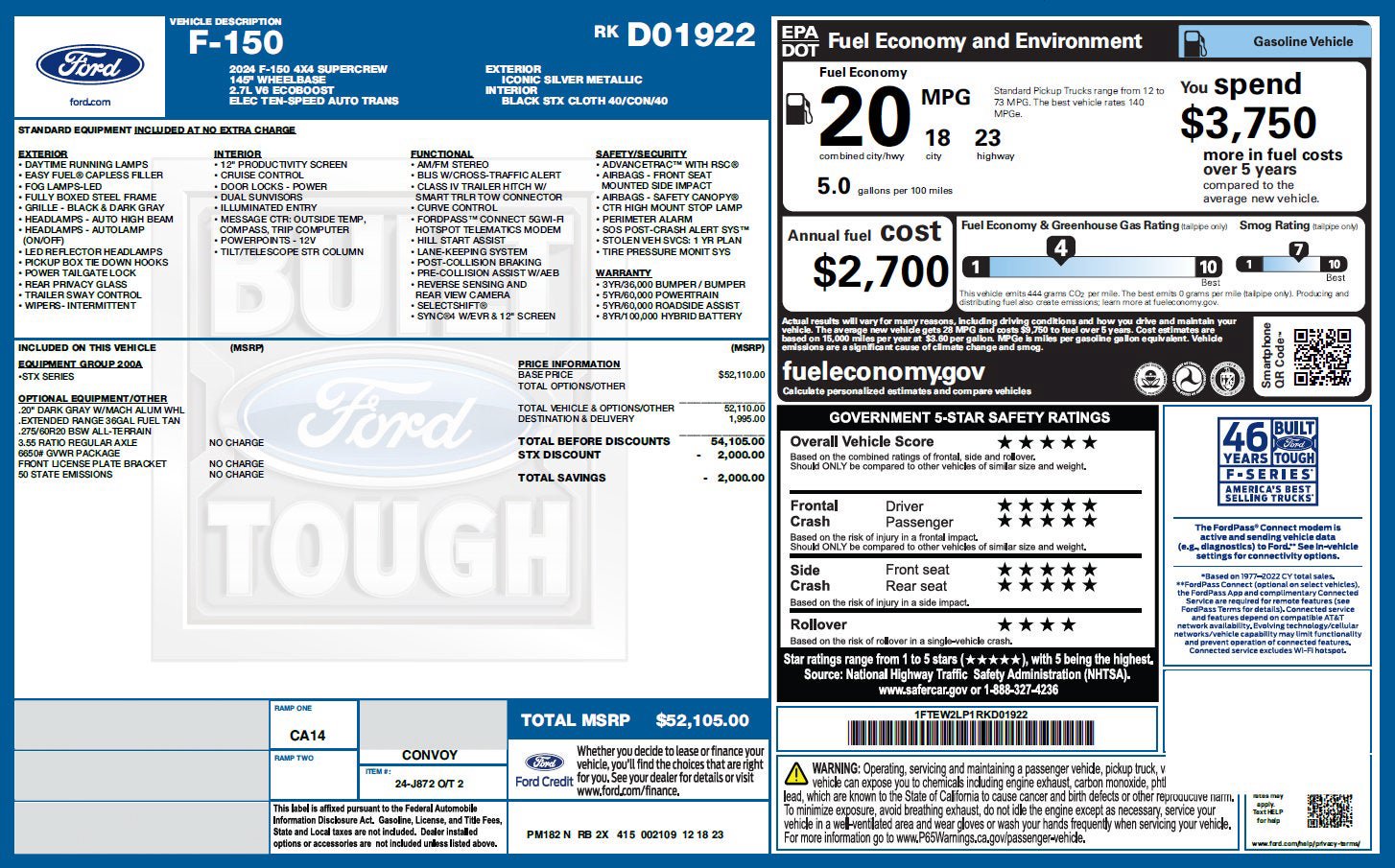Used 2024 Ford F150 STX AWD/4WD image 3