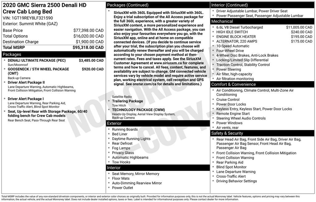 Certified 2020 GMC Sierra 2500 Denali w/ Denali Ultimate Package AWD/4WD image 2