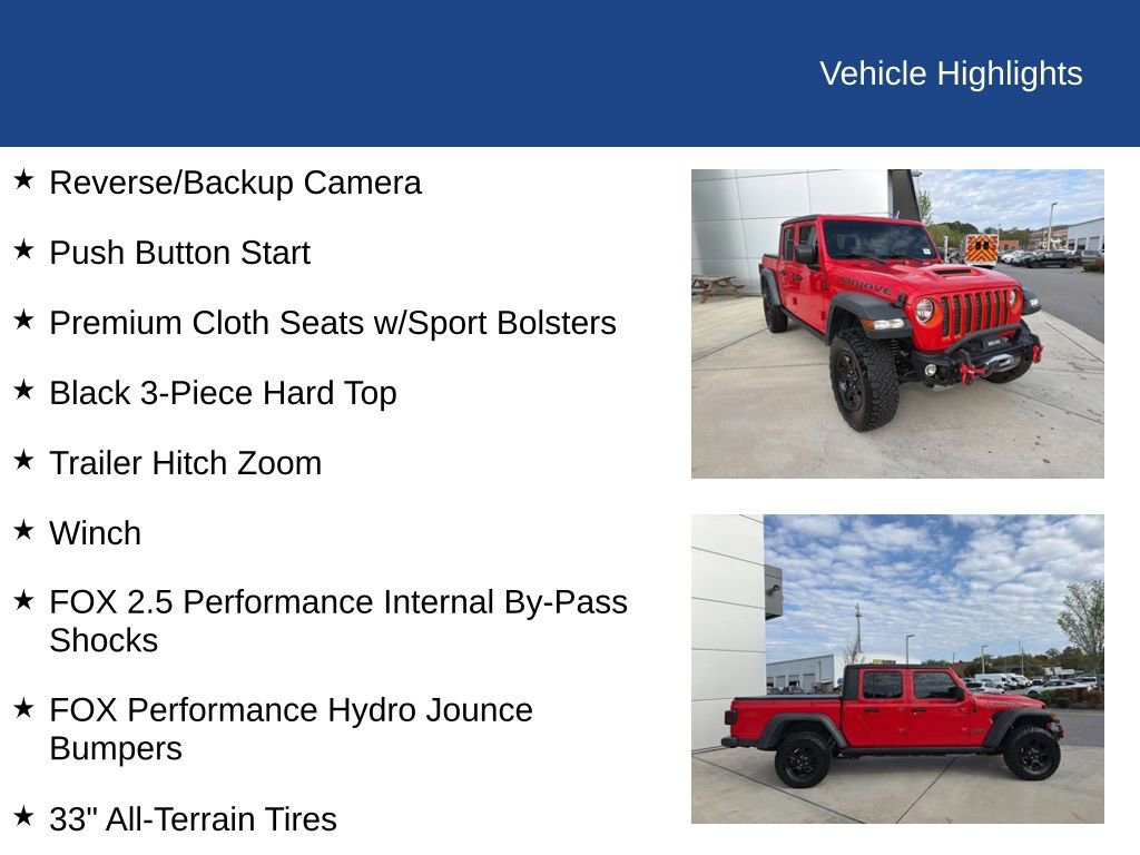 Used 2021 Jeep Gladiator Mojave w/ Trailer Tow Package image 26