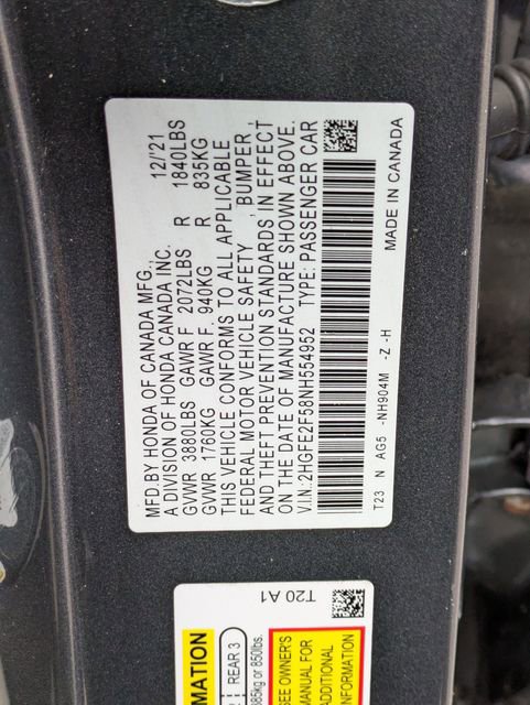 Used 2022 Honda Civic Sport image 25