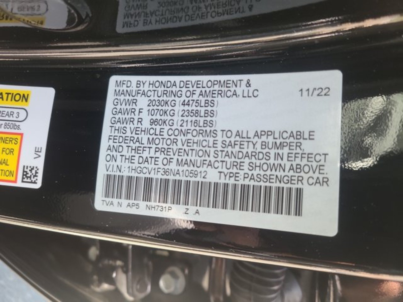 Used 2022 Honda Accord Sport image 23