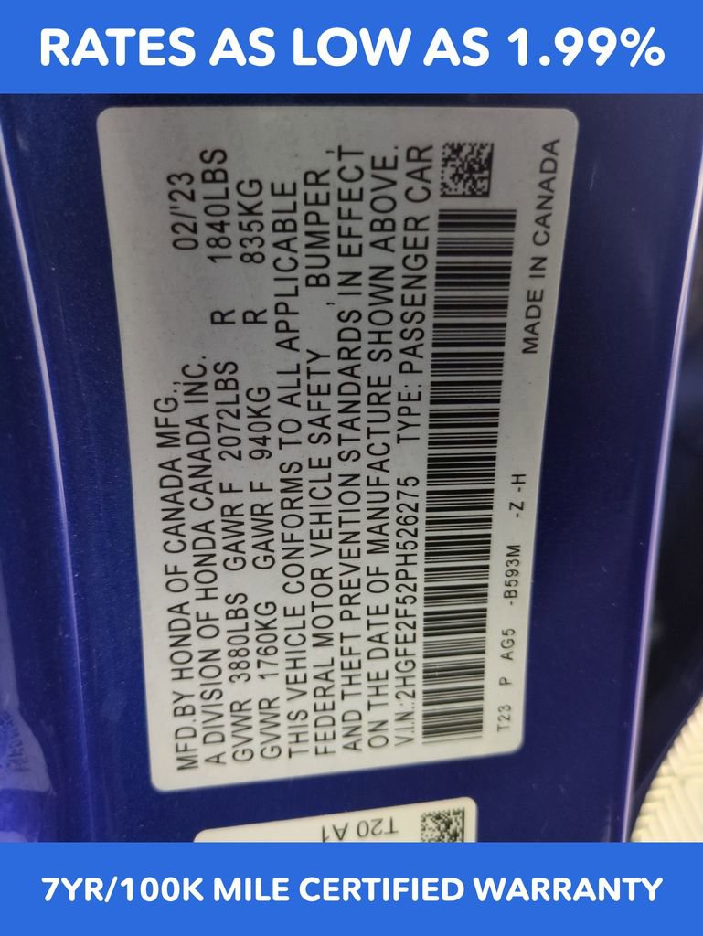 Certified 2023 Honda Civic Sport image 28