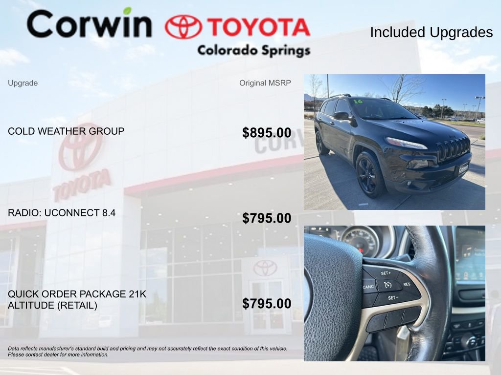 Used 2016 Jeep Cherokee Latitude w/ Cold Weather Group AWD/4WD image 4