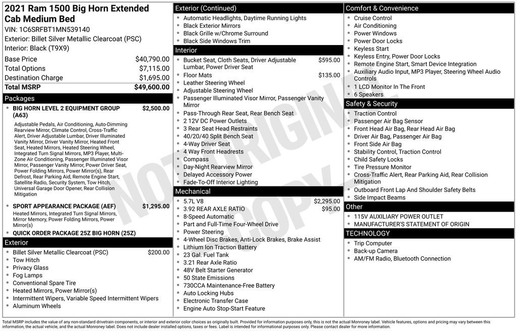 Used 2021 RAM 1500 Big Horn image 5
