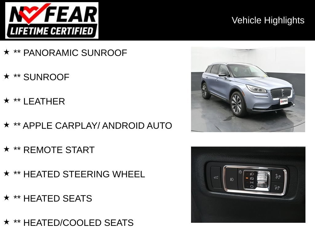 Used 2022 Lincoln Corsair Reserve w/ Equipment Group 201A AWD/4WD image 2