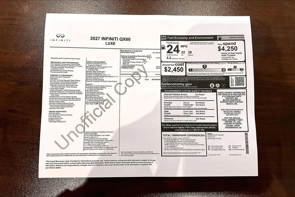 New 2027 INFINITI QX60 Luxe FWD image 40