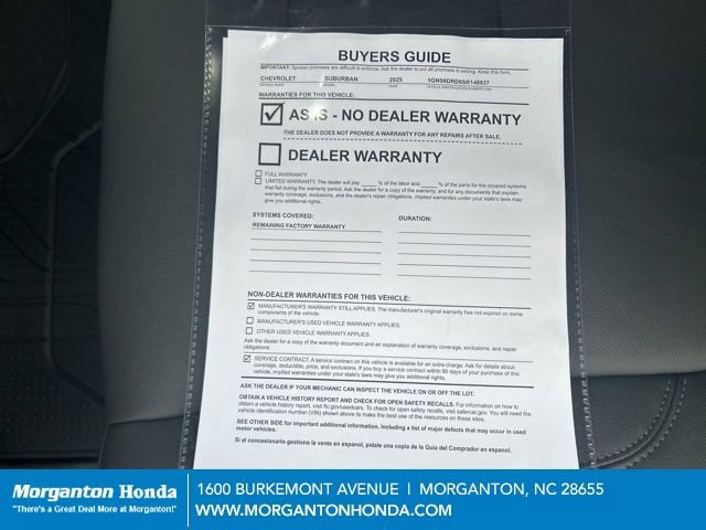 Used 2025 Chevrolet Suburban Z71 w/ Comfort Package image 31