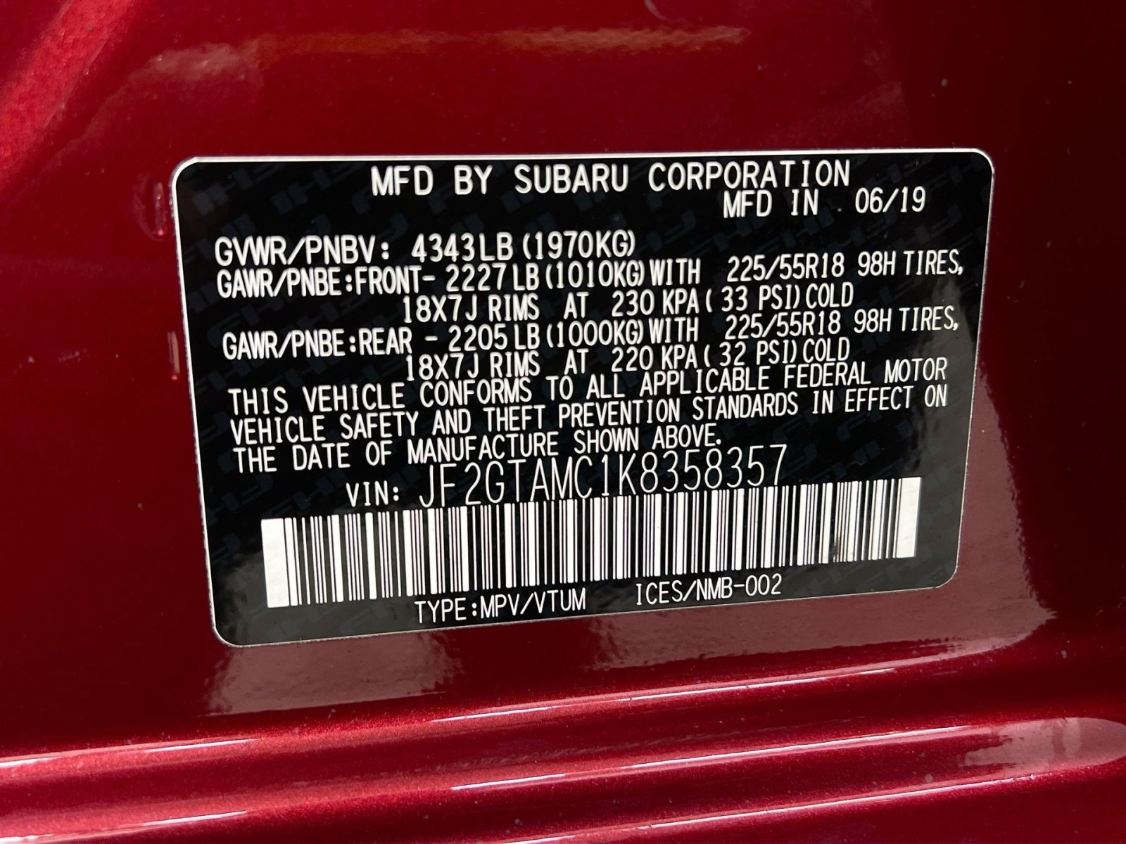 Used 2019 Subaru Crosstrek 2.0i Limited image 33