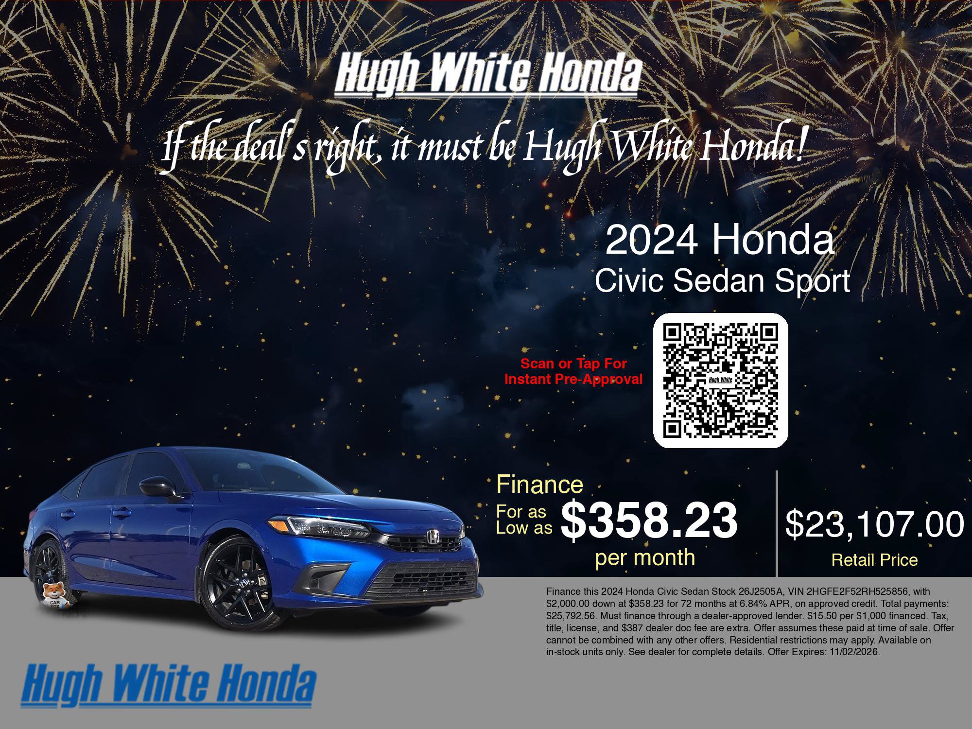 Used 2024 Honda Civic Sport image 5