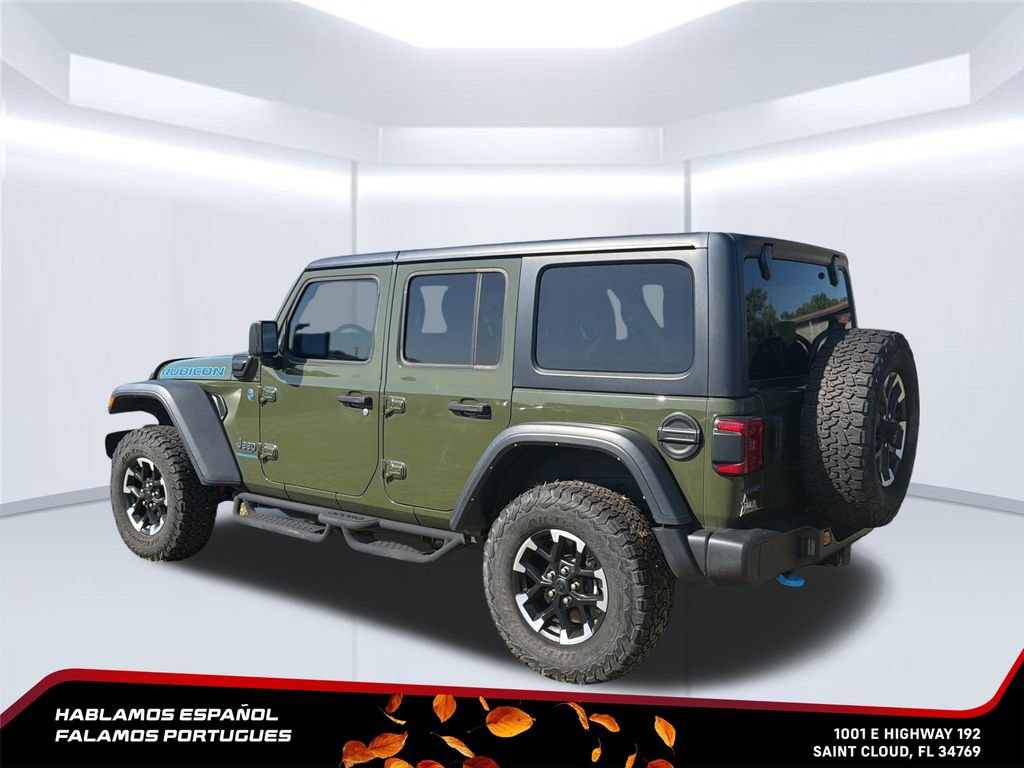Used 2024 Jeep Wrangler Unlimited Rubicon 4xe w/ Technology Group AWD/4WD image 4