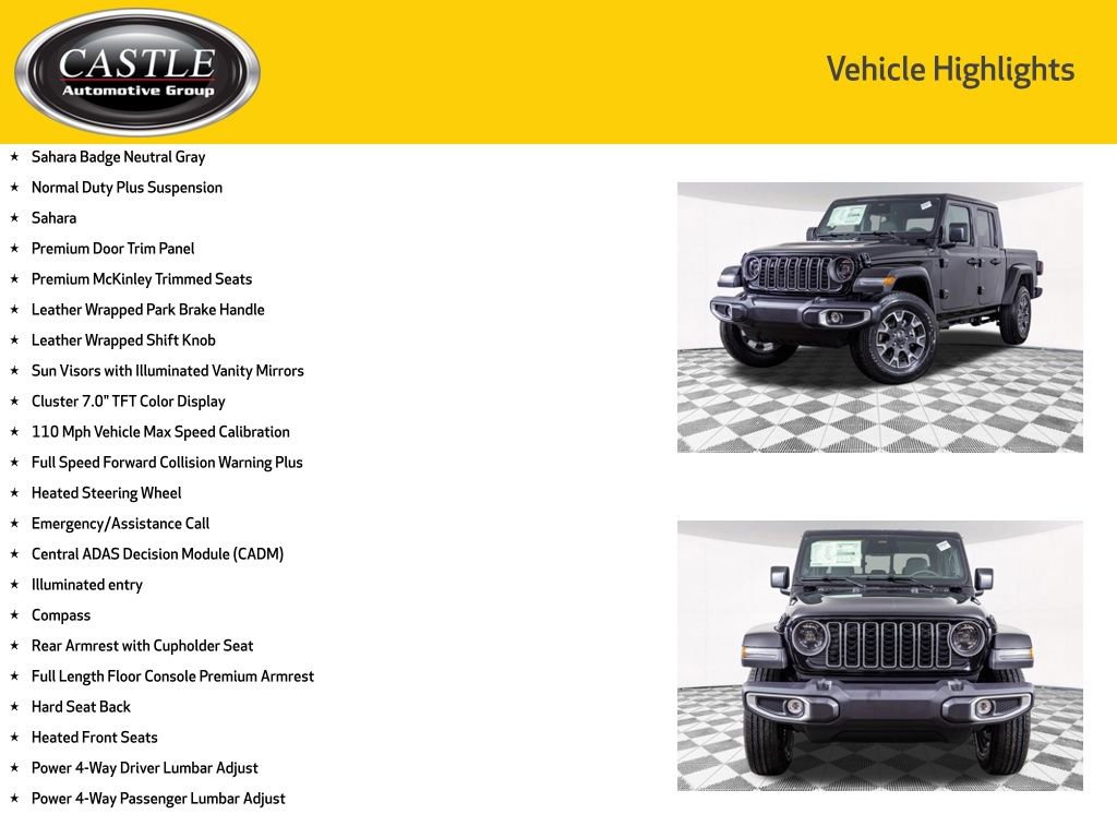 New 2026 Jeep Gladiator Sport AWD/4WD image 16