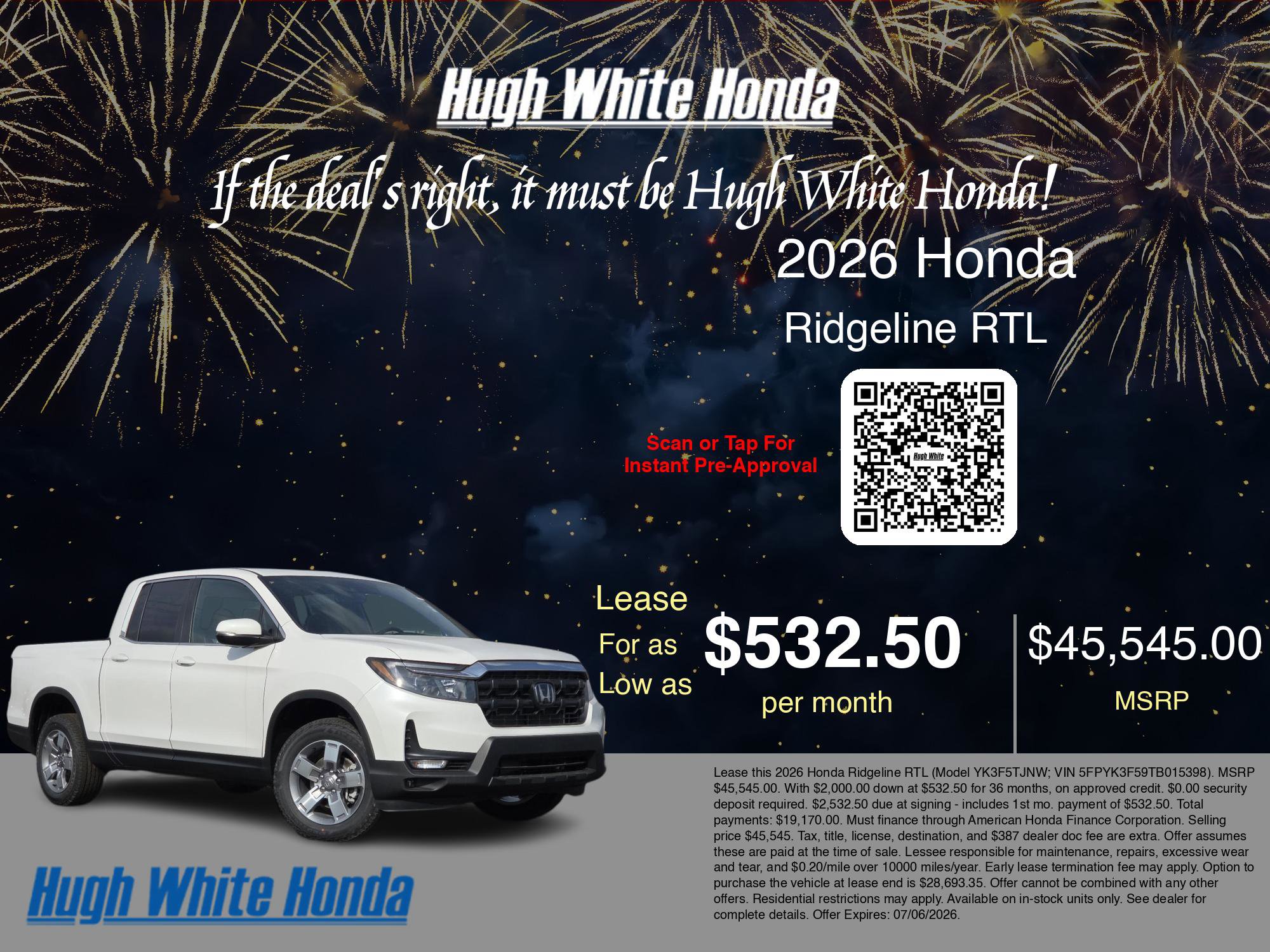 New 2026 Honda Ridgeline RTL image 3
