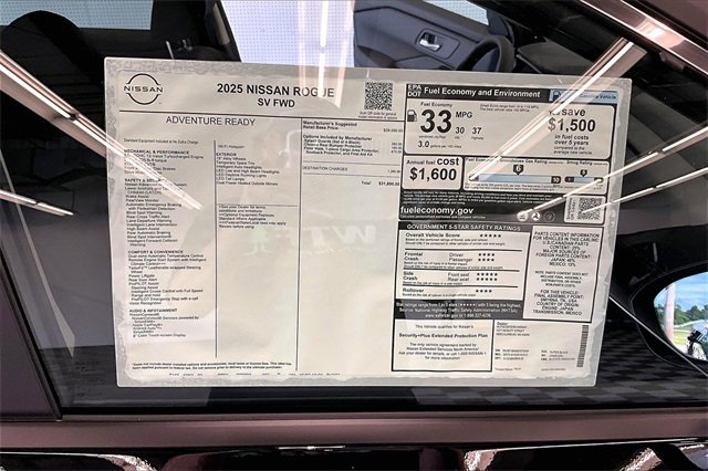 New 2025 Nissan Rogue SV image 36