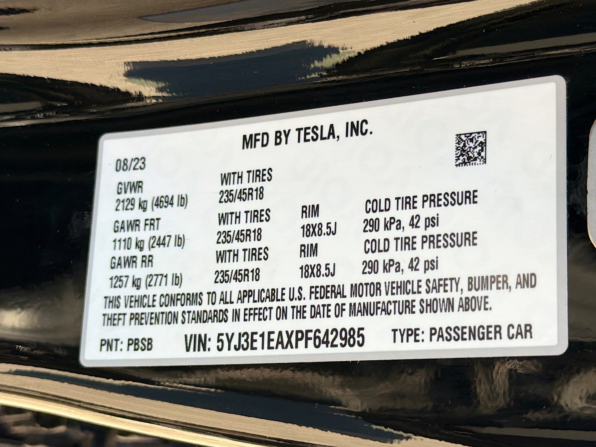 Used 2023 Tesla Model 3 Standard Range image 41