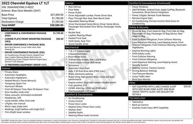 Used 2022 Chevrolet Equinox LT FWD image 27