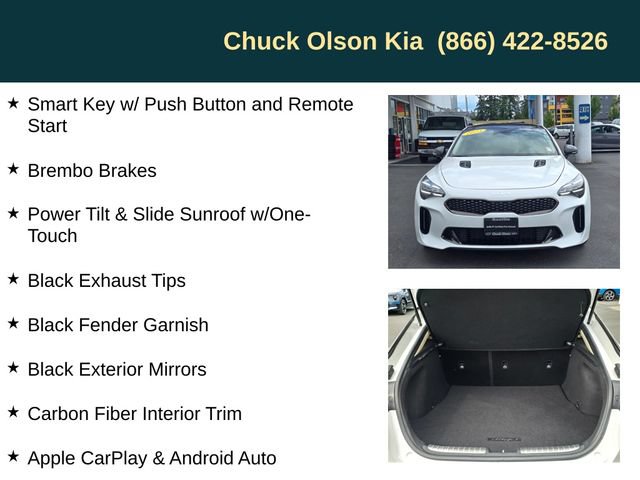 Certified 2023 Kia Stinger GT-Line w/ Sun & Sound Package RWD image 15