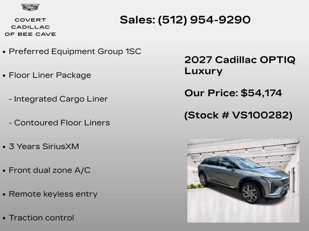New 2027 Cadillac Optiq Luxury RWD image 7