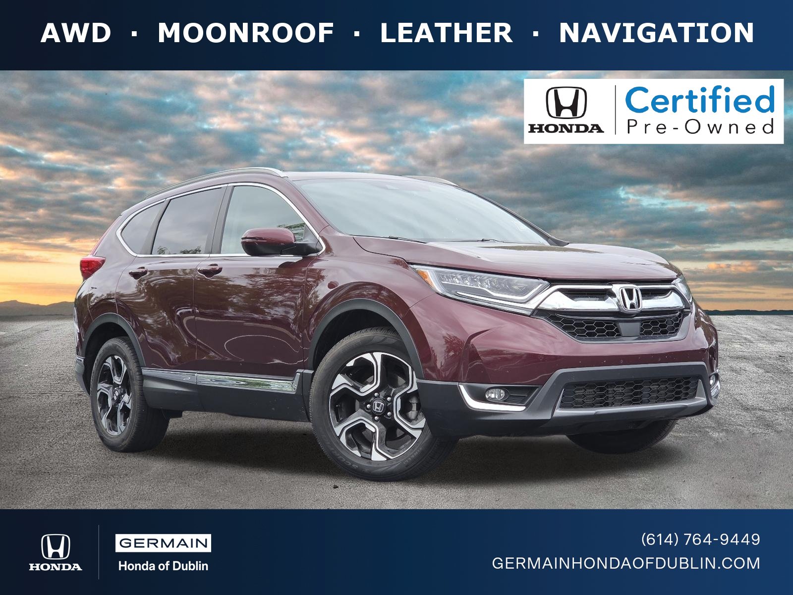 Certified 2019 Honda CR-V Touring