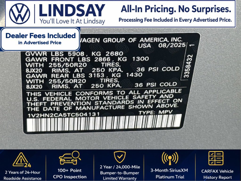 Used 2026 Volkswagen Atlas SE AWD/4WD image 27