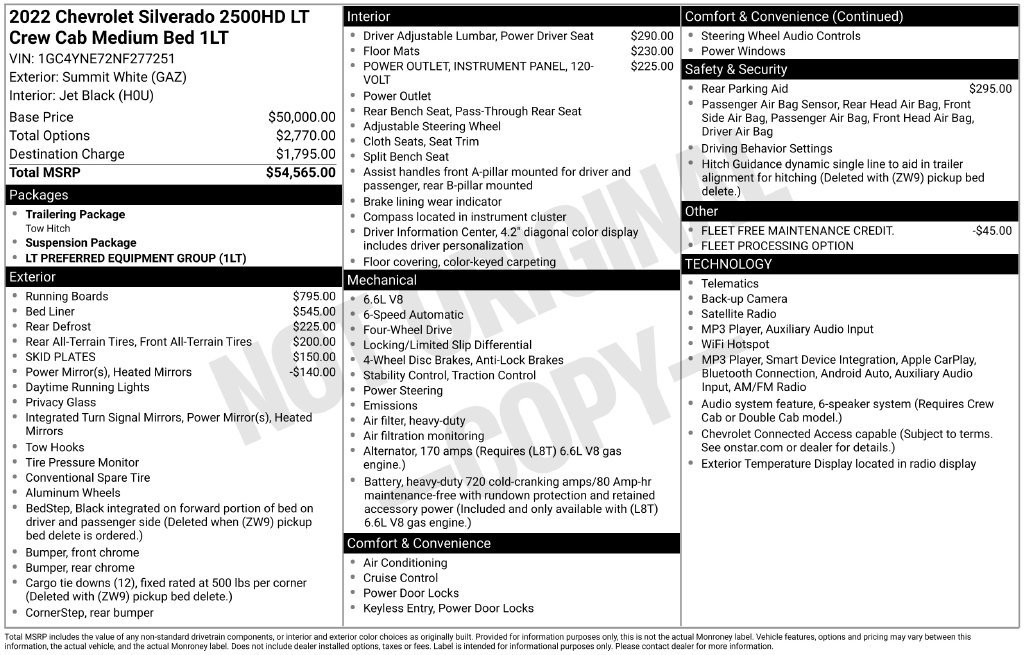 Used 2022 Chevrolet Silverado 2500 LT AWD/4WD image 32