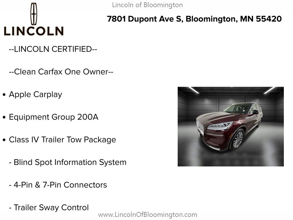 Certified 2022 Lincoln Aviator Reserve w/ Elements Package Plus image 5
