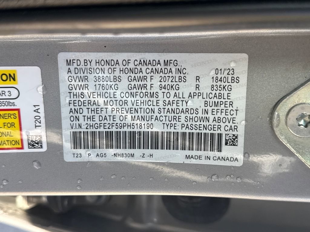 Used 2023 Honda Civic Sport image 30