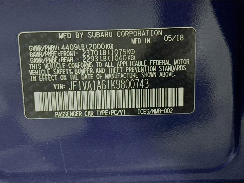 Used 2019 Subaru WRX image 28