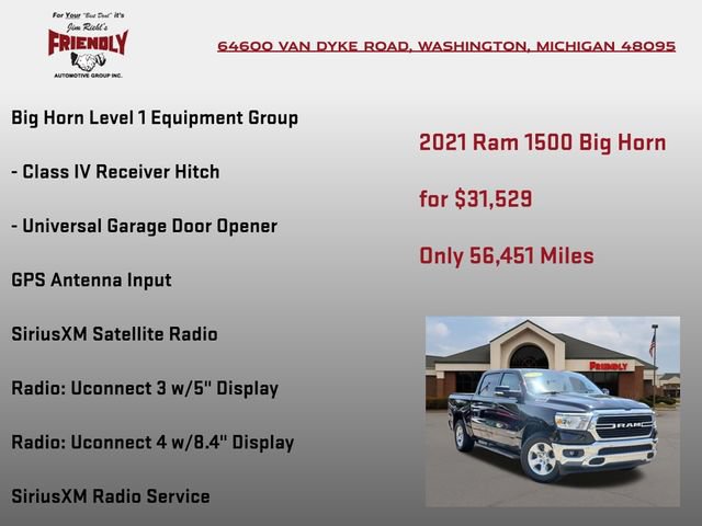 Used 2021 RAM 1500 Big Horn AWD/4WD image 20