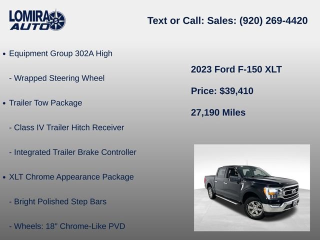 Used 2023 Ford F150 XLT w/ Equipment Group 302A High AWD/4WD image 21