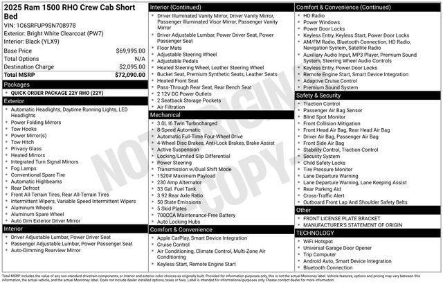 Used 2025 RAM 1500 RHO AWD/4WD image 36